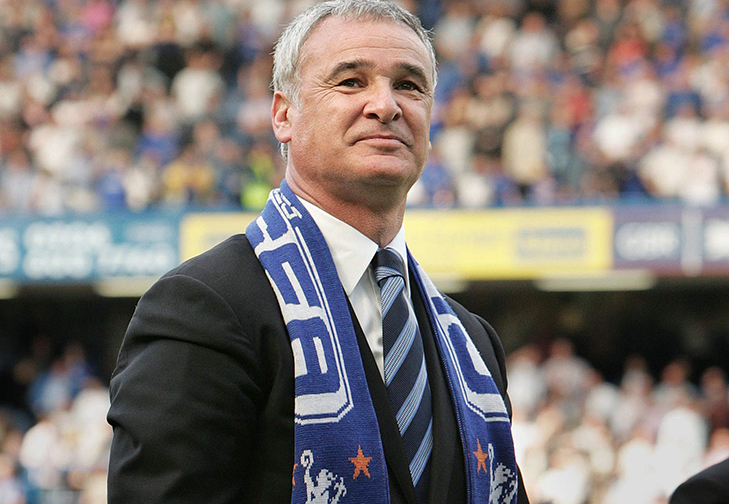 CHELSEA'S MANAGER RANIERI LOOKS AT THE CROWD AFTER ENGLISH PREMIER LEAGUE SOCCER MATCH AGAINST LEEDS IN LONDON. Chelsea's Italian manager Claudio Ranieri looks at the crowd after winning their English premier league soccer match against Leeds at Stamford Bridge in London, May 15, 2004. Newspapers in Britain and Portugal have speculated that Porto coach Jose Mourinho will replace Italian manager Claudio Ranieri as Chelsea manager at Stamford Bridge next season. Ranieri has taken Chelsea to second place in the premier league and the Champions League semi-finals but said last week that he did not expect to be kept on. Chelsea won the match 1-0. NO ONLINE/INTERNET USAGE WITHOUT FAPL LICENCE. FOR DETAILS SEE WWW.FAPLWEB.COM. REUTERS/Peter Macdiarmid Reuters / Picture supplied by Action Images *** Local Caption *** RBBORH2004051500531.jpg