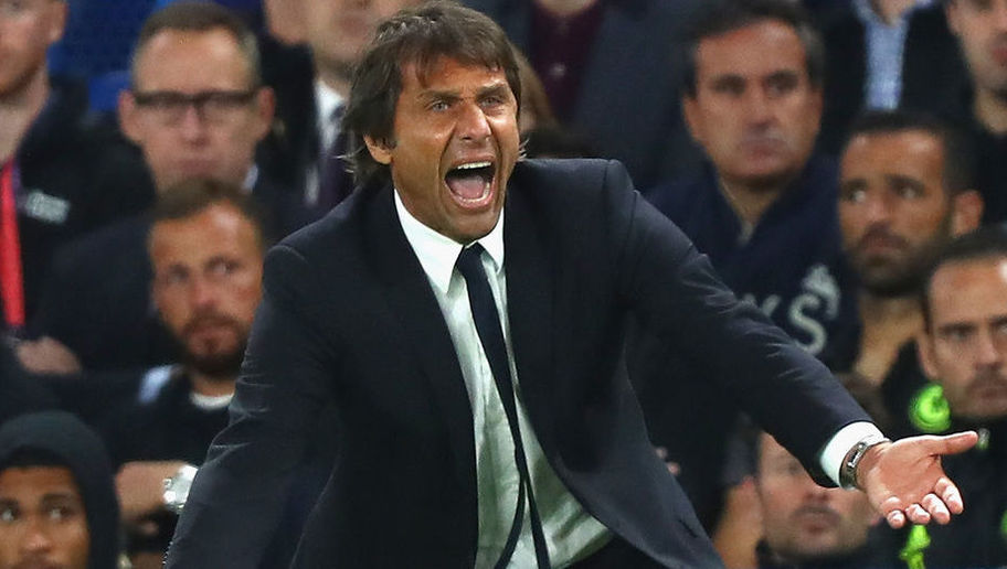 LONDON, ENGLAND - SEPTEMBER 16: Antonio Conte, Manager of Chelsea reacts from the touchline during the Premier League match between Chelsea and Liverpool at Stamford Bridge on September 16, 2016 in London, England. (Photo by Clive Rose/Getty Images)