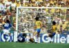 Ο Πάολο Ρόσι σκοράρει εναντίον της Βραζιλίας στο Μουντιάλ του 1982